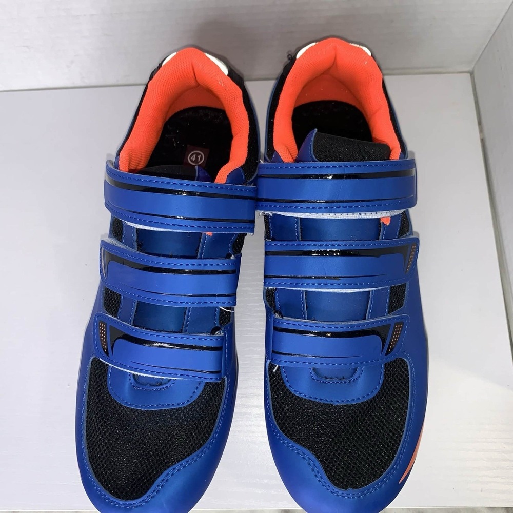 SPEED Cycling Shoes Men Size US-8, 41 Blue Orange - Picture 5 of 8